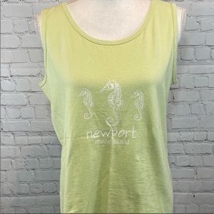 COMFORT COLORS Tank Top "Newport, RI"
Cotton Seahorse Yellow/Green-Medium